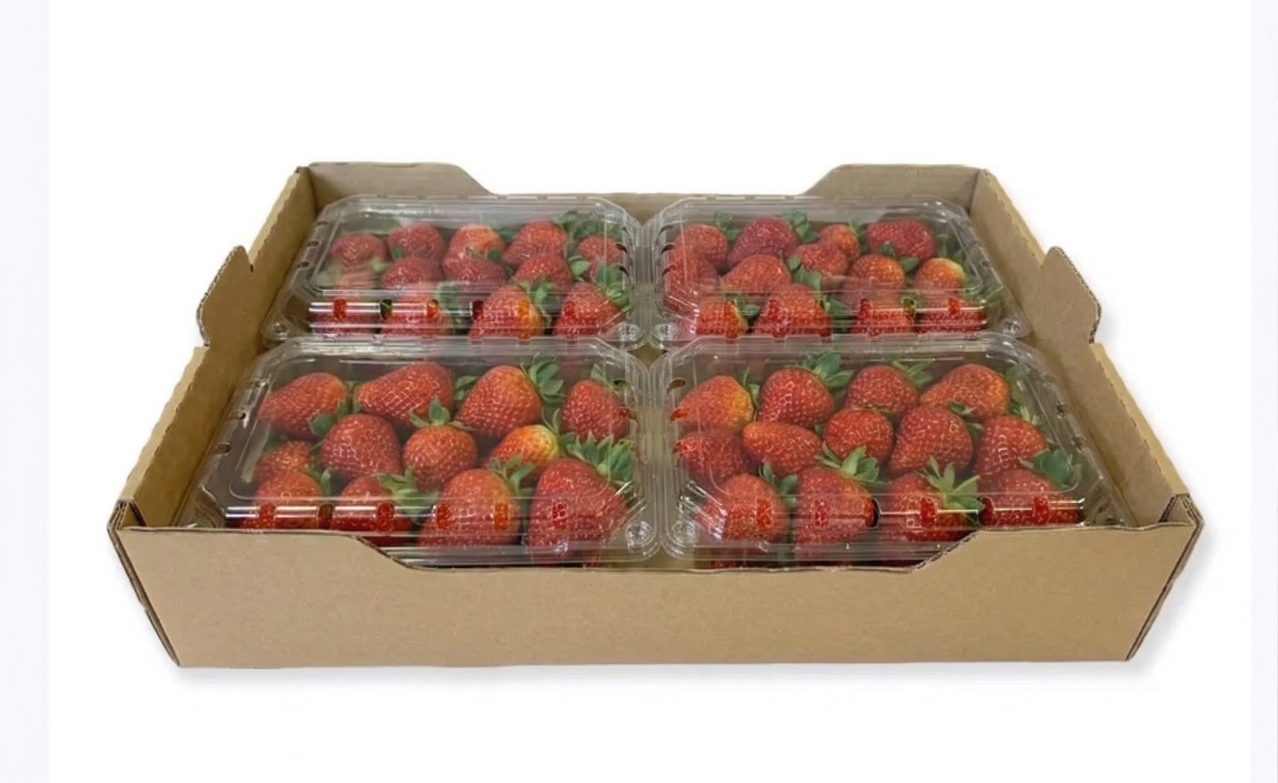 Plastikiniai indeliai braškėms